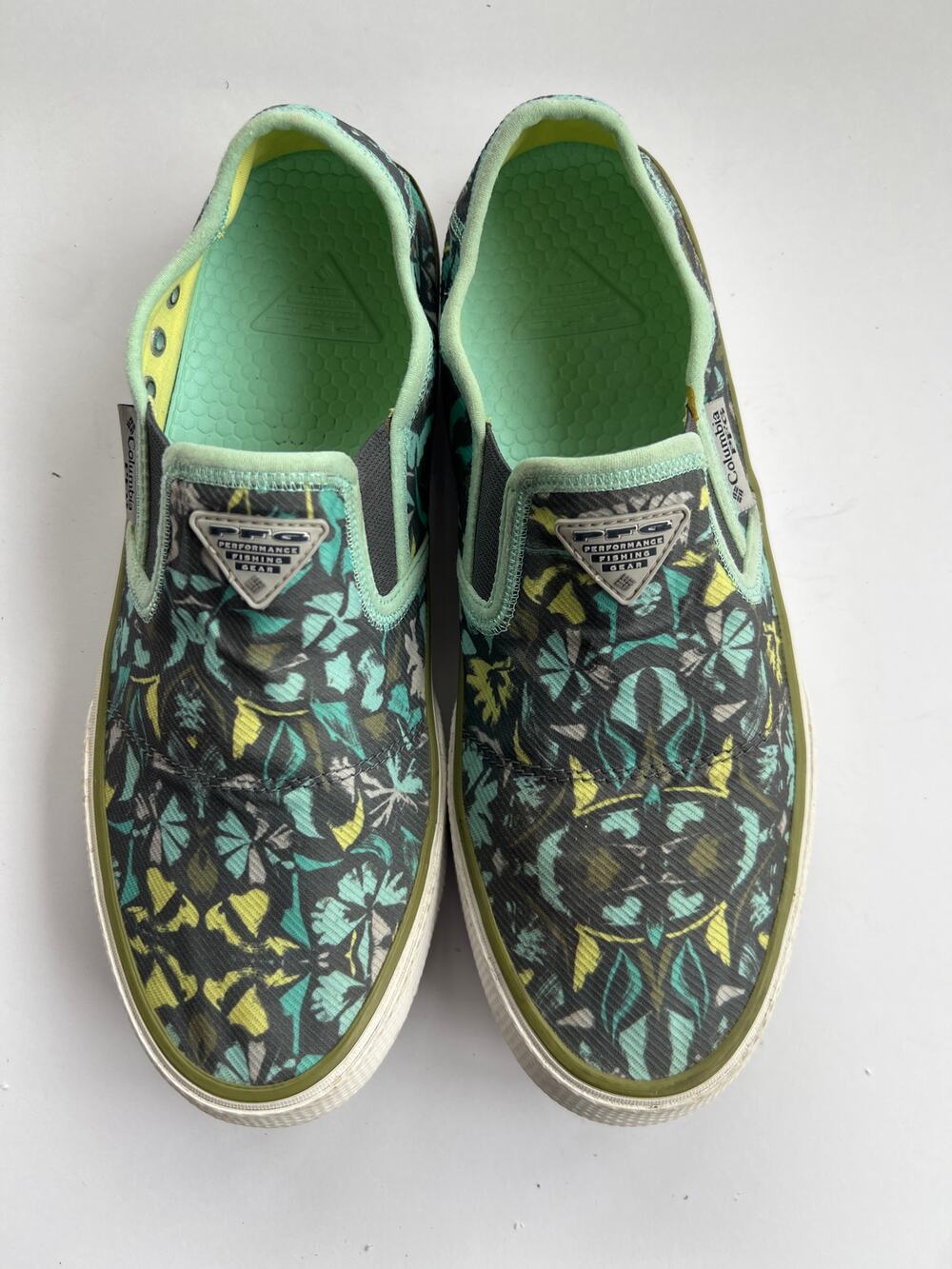 Columbia Women's Slack Water PFG Boat Shoes - Floral Print - Size 9